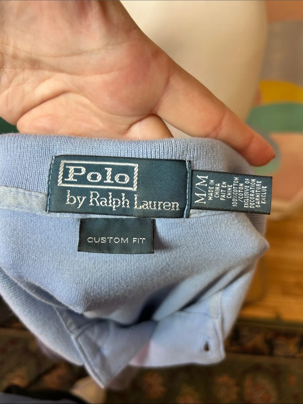 Ralph Lauren Men’s Sky Blue Polo with Yellow Pony sz M